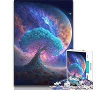 Puzzle da 1000 pezzi per adulti e adolescenti albero magico giocattoli per l'intrattenimento della famiglia con poster abbinato e foglio di quiz 38x26cm