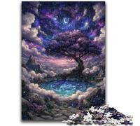 Puzzle da 1000 pezzi per adulti e adolescenti Albero misterioso, antistress, sfida difficile, migliora l'amore tra coppie, 50x75cm