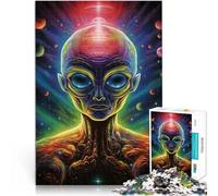 Puzzle da 1000 pezzi per adulti e adolescenti Alieno psicopatico Fatto di legno，Adatto a partire dai 14 anni Sollievo dallo stress Regali difficili per donne e uomini。misurare：50x75cm