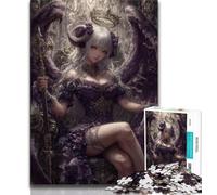 Puzzle da 1000 pezzi per adulti e adolescenti, angelo demoniaco, ragazza, decorazione artistica da parete e idea regalo di compleanno per amici, ufficio a casa, 50x75cm