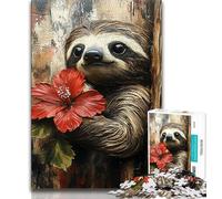 Puzzle da 1000 pezzi per adulti e adolescenti, animali bradipi, antistress, per ammazzare il tempo durante le vacanze, regali per amici e familiari per 14 anni, 38x26cm