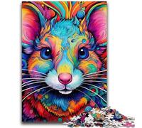 Puzzle da 1000 pezzi per adulti e adolescenti, animali e topi, perfetto per le serate di gioco, giocattolo colorato per la casa, regalo (38x26cm)