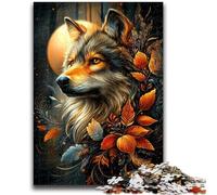 Puzzle da 1000 pezzi per adulti e adolescenti, animali, lupo, arte, giochi educativi, decorazione per la casa, regalo di compleanno, regali per età 14+, 50x75cm