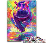 Puzzle da 1000 pezzi per adulti e adolescenti, animali, rinoceronti, giocattoli, giochi educativi, antistress, decorazioni per la casa uniche e regali, 26x38cm