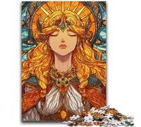 Puzzle da 1000 pezzi per adulti e adolescenti, anime, vetrate, vichinghi, giocattoli, giochi educativi, antistress, decorazioni per la casa uniche e regali 26X38CM