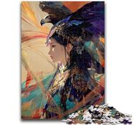 Puzzle da 1000 pezzi per adulti e adolescenti Aquila e ragazza per bambini dai 14 anni in su Gioca con i giocattoli perché è l'ideale come regalo per tutta la famiglia 38x26cm