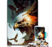 Puzzle da 1000 pezzi per adulti e adolescenti aquila innaturale puzzle per adolescenti regalo divertente e attività per la casa giocattolo per i giorni di pioggia 75x50cm