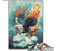 Puzzle da 1000 pezzi per adulti e adolescenti "Aquila tra le nuvole", decorazione perfetta per trascorrere il tempo in casa dai 14 anni in su (dimensioni 26x38cm)