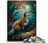 Puzzle da 1000 pezzi per adulti e adolescenti Art Fox Under The Tree Giocattoli educativi per l'apprendimento Giochi per famiglie Regali per amici e parenti 50x75cm