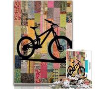 Puzzle da 1000 pezzi per adulti e adolescenti arte della bicicletta puzzle per adolescenti giocattolo educativo intellettuale decomprimente regalo di compleanno 26x38cm