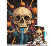 Puzzle da 1000 pezzi per adulti e adolescenti, arte dello scheletro, aiuta il cervello a esercitare giocattoli avvincenti per coltivare la pazienza e migliorare la memoria (38x26cm)