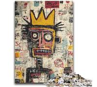 Puzzle da 1000 pezzi per adulti e adolescenti, arte moderna di Basquiat, antistress, sfida difficile, rafforza l'amore tra coppie, 26x38cm