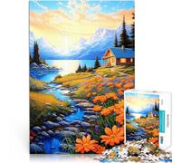 Puzzle da 1000 pezzi per adulti e adolescenti arte paesaggistica Fatto di carta,Adatto a partire dai 14 anni Giocattoli da regalo per la famiglia perché è ideale come regalo per tutta la famiglia。