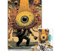 Puzzle da 1000 pezzi per adulti e adolescenti arte psichedelica puzzle da 1000 pezzi design vivace e unico esperienza di puzzle rilassante e stimolante 75x50cm