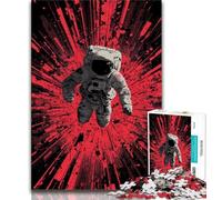 Puzzle da 1000 pezzi per adulti e adolescenti, astronauta, gioco per famiglie, antistress, sfida difficile, migliora l'amore tra coppie, 75x50cm