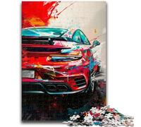 Puzzle da 1000 pezzi per adulti e adolescenti, auto sportiva, dipinto a olio, giocattolo, gioco intellettuale per la decorazione della casa, per età dai 14 anni in su, 50x75cm