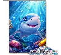 Puzzle da 1000 pezzi per adulti e adolescenti, Baby Shark, adatto per bambini dai 14 anni in su, ideale come regalo per tutta la famiglia dimensioni 50x75cm