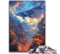 Puzzle da 1000 pezzi per adulti e adolescenti, balena che salta fuori, 1000 pezzi per adulti, giochi educativi, decorazioni per la casa, regalo di compleanno, regali, arte murale 50x75cm