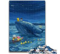 Puzzle da 1000 pezzi per adulti e adolescenti Balene nel cielo notturno per bambini dai 14 anni in su Gioca con i giocattoli perché è l'ideale come regalo per tutta la famiglia 50x75cm