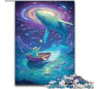 Puzzle da 1000 pezzi per adulti e adolescenti Balene nello spazio, attività per famiglie, decorazioni per la casa uniche e regali per bambini dai 14 anni in su dimensioni 50x75cm