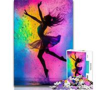 Puzzle da 1000 pezzi per adulti e adolescenti,ballerina di danza classica,dipinto a olio,aiuta il cervello a esercitare giocattoli avvincenti per coltivare la pazienza,decorazione perfetta,38x26cm
