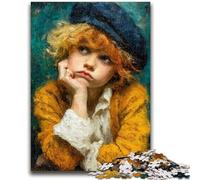 Puzzle da 1000 pezzi per adulti e adolescenti, bambino arrabbiato, puzzle da 1000 pezzi, con poster abbinato e foglio di quiz per bambini dai 14 anni in su (50x75cm)