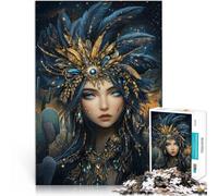 Puzzle da 1000 pezzi per adulti e adolescenti “Bella principessa” Fatto di legno,per età 14+ Sollievo dallo stress Regali di Babbo Natale segreto。misurare:50x75cm/19.68x29.52pollice