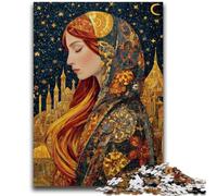 Puzzle da 1000 pezzi per adulti e adolescenti, bellissimi dipinti di donne, gioco educativo, sfida, giocattolo, decorazione da parete, regali unici per compleanno e Natale, 26x38cm