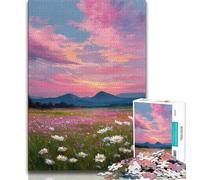 Puzzle da 1000 pezzi per adulti e adolescenti Bellissimo campo di fiori Puzzle da 1000 pezzi giochi divertenti Ogni pezzo è unico - Gioco divertente e stimolante per tutta la famiglia 75x50cm