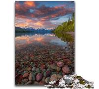 Puzzle da 1000 pezzi per adulti e adolescenti, bellissimo fiume di montagna, giochi educativi, decorazione per la casa, adatto per la decorazione del desktop, 50x75cm