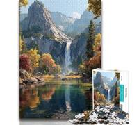 Puzzle da 1000 pezzi per adulti e adolescenti, bellissimo fiume di montagna, gioco stimolante, ideale come regalo per tutta la famiglia (75x50cm)