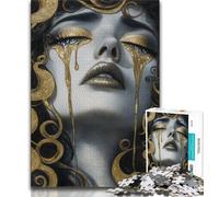 Puzzle da 1000 pezzi per adulti e adolescenti "Bellissimo volto della dea", gioco educativo per famiglie, decorazione da parete, regali unici per compleanno e Natale, 50x75cm