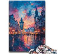 Puzzle da 1000 pezzi per adulti e adolescenti, Big Ben psichedelico, dai 14 anni in su, gioco pratico, regalo di Natale, 50x75cm