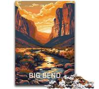 Puzzle da 1000 pezzi per adulti e adolescenti Big Bend National Park per gioco educativo, sfida, giocattolo, arredamento unico per la casa e regali (dimensioni 38x52cm)