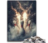Puzzle da 1000 pezzi per adulti e adolescenti, bowling, design unico e vibrante, esperienza di gioco rilassante e stimolante, 38x26cm
