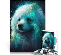 Puzzle da 1000 pezzi per adulti e adolescenti Cane Bichon Frise Fatto di cartone Adatto a partire dai 14 anni Sollievo dallo stress Regali interessanti per ridurre lo stress misurare：38x52cm