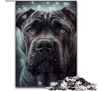 Puzzle da 1000 pezzi per adulti e adolescenti Cane Corso, giocattolo educativo intellettuale decomprimente, regalo di compleanno, regali dimensioni 50x75cm