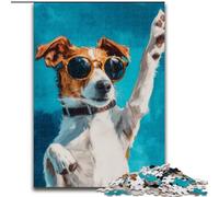 Puzzle da 1000 pezzi per adulti e adolescenti Cane felice, giocattoli educativi per l'apprendimento, giochi per famiglie, regali e compleanni unici dimensioni 50x75cm