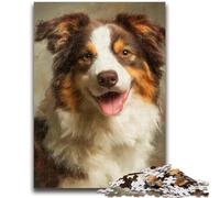 Puzzle da 1000 pezzi per adulti e adolescenti Cane felice per età 14 anni e oltre Giochi per famiglie Gioco di Natale Regali per donne 26x38cm
