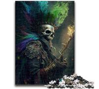 Puzzle da 1000 pezzi per adulti e adolescenti Capitano Scheletro Aiuta il cervello a esercitare Giocattoli avvincenti per coltivare la pazienza Adatto alle coppie 26x38cm