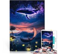 Puzzle da 1000 pezzi per adulti e adolescenti Cascata magica nel cielo Fatto di carta,per 14+ Giocattoli per l'intrattenimento in famiglia Regali di Babbo Natale segreto。misurare:38x52cm