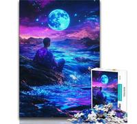 Puzzle da 1000 pezzi per adulti e adolescenti, Cascate Cosmiche, sfida di intelligenza cerebrale, giocattoli avvincenti, regalo di compleanno, regali, arte murale 38x26cm