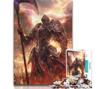 Puzzle da 1000 pezzi per adulti e adolescenti Cavaliere magico, antistress, per ammazzare il tempo, lista dei desideri con Babbo Natale (38x26cm)