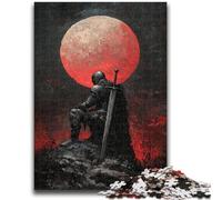 Puzzle da 1000 pezzi per adulti e adolescenti, cavaliere solitario, 1000 pezzi per adolescenti, antistress, sfida difficile, giocattoli per la decorazione della casa (50x75cm)