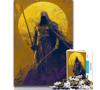 Puzzle da 1000 pezzi per adulti e adolescenti Cavalieri d'oro, gioco per famiglie, antistress, sfida difficile, migliora l'amore tra coppie, 38x26cm