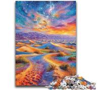 Puzzle da 1000 pezzi per adulti e adolescenti, ciottoli colorati, 1000 pezzi per adulti, per ammazzare il tempo in vacanza con poster abbinato e foglio di quiz (26x38cm)