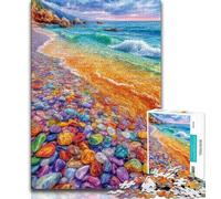 Puzzle da 1000 pezzi per adulti e adolescenti, ciottoli colorati, puzzle da 1000 pezzi, per giochi di ruolo impegnativi e giochi in famiglia (dimensioni 75x50cm)