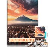 Puzzle da 1000 pezzi per adulti e adolescenti Città del Guatemala, giocattoli educativi per l'apprendimento, giochi per famiglie, gioco educativo per compleanno, Natale (38x26cm)