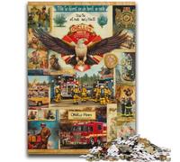 Puzzle da 1000 pezzi per adulti e adolescenti, collage di aquile, antistress, sfida difficile, migliora l'amore tra coppie, 26x38cm