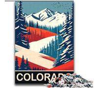 Puzzle da 1000 pezzi per adulti e adolescenti Colorado USA Gioco per famiglie Antistress Sfida difficile Regali di Babbo Natale segreto (38x52cm) 1000 pezzi